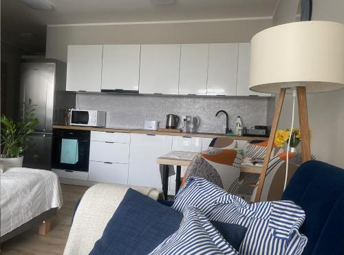 Küche/Küchenzeile in der Unterkunft Apartament MIELCZARSKIEGO Elbląg