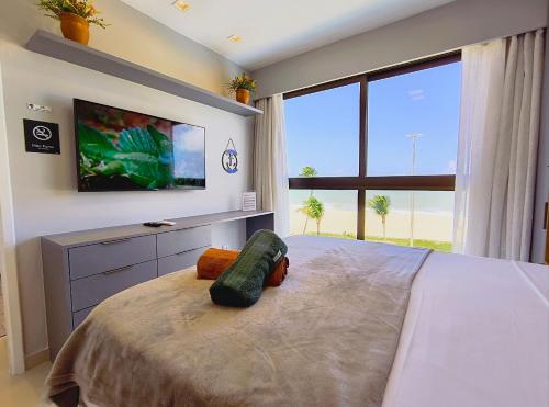 Ένα ή περισσότερα κρεβάτια σε δωμάτιο στο Rio Park Ave, Sea View Central - by TRH Home Stay