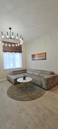 Χώρος καθιστικού στο Apartamentai Viktorija