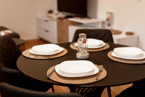 Χώρος καθιστικού στο Aura Apartments