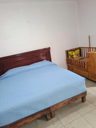 Ein Bett oder Betten in einem Zimmer der Unterkunft Casa alebrijes