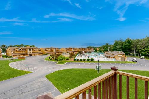 a view from a balcony of a parking lot at Sunset Condominiums: The View in Arkdale