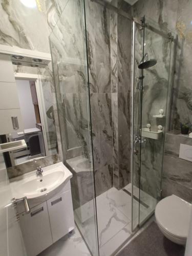 Koupelna v ubytování Gorana 1