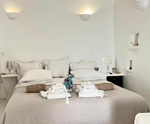 Posteľ alebo postele v izbe v ubytovaní SAO Smallport Naoussa Paros