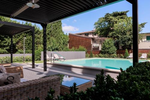Bazén v ubytování Mh Florence Hotel & Spa nebo v jeho okolí