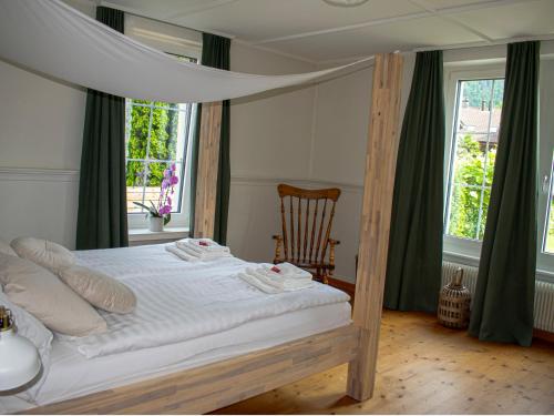 Postel nebo postele na pokoji v ubytování Villa Epoka