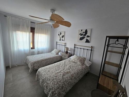 Giường trong phòng chung tại Casa rural Muriel de la Fuente Soria