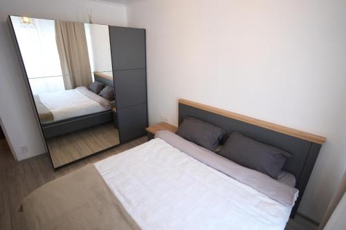 Postel nebo postele na pokoji v ubytování Central Apartament