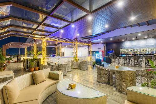 Zona de estar de Hotel Lo Mustang