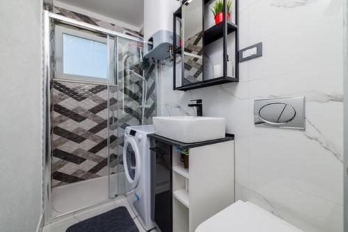 Et badeværelse på Kings apartment