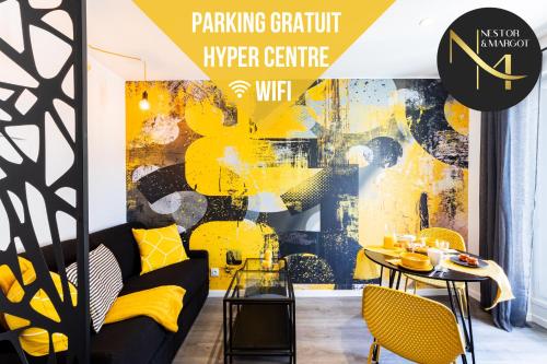 Le Black & Yellow - Appart'Hôtel - Clim - Netflix - Parking Gratuit - Nestor & Margot