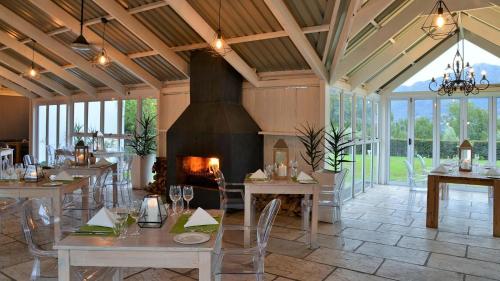 Le Franschhoek Hotel & Spa by Dream Resortsにあるレストランまたは飲食店
