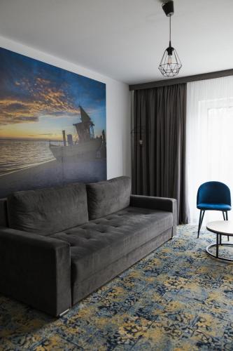 Posezení v ubytování Plaża Resort Łeba