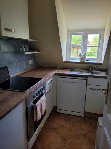 Una cocina o cocineta en Herrenhaus Borghorst