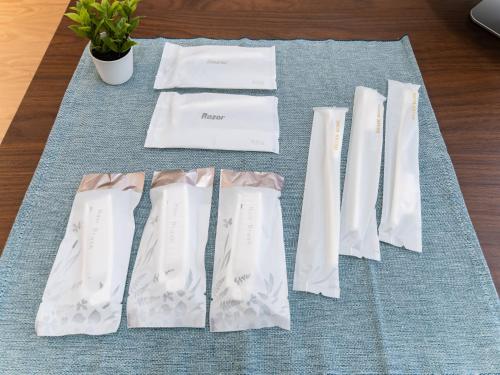 a group of white envelopes sitting on a table at Ikejiri Ohashi Sta 10min walk,Nakameguro 10 min walk,Switch in Tokyo