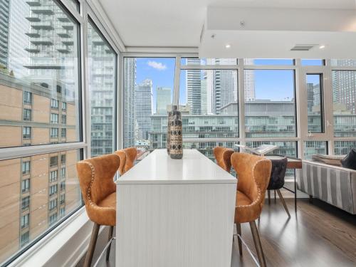 Χώρος καθιστικού στο freed Suites - Downtown Toronto