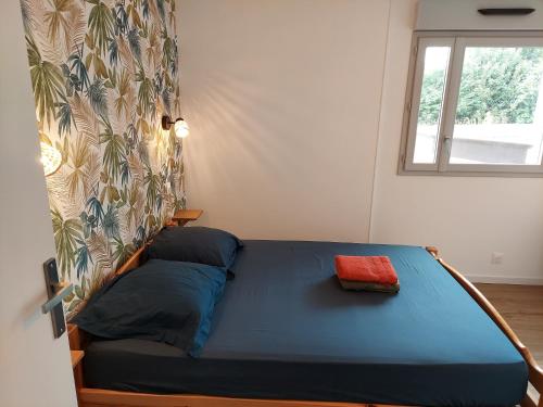 En eller flere senge i et værelse på Traezh - appart-sympa - T3 en plein centre de Plœmeur