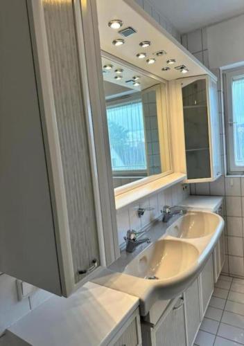 Ένα μπάνιο στο Ferienwohnung in Winterlingen