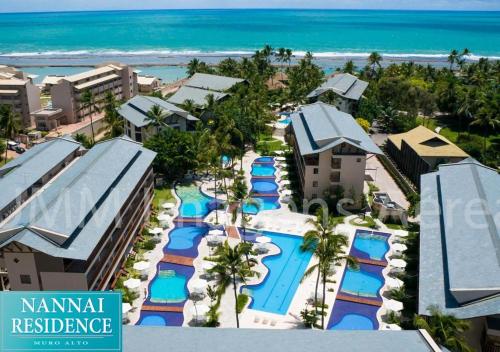 an aerial view of the resort and the beach at Nannai Residence - Apartamento Duplex in Porto De Galinhas