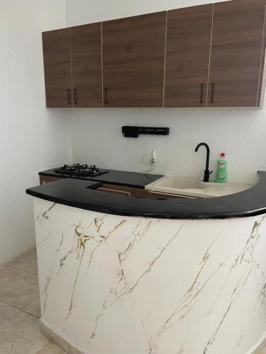 Kuchyň nebo kuchyňský kout v ubytování Sérenity Home