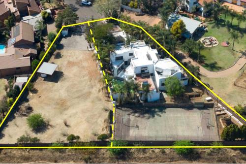 an aerial view of a house with a yellow line at The Concept in Centurion