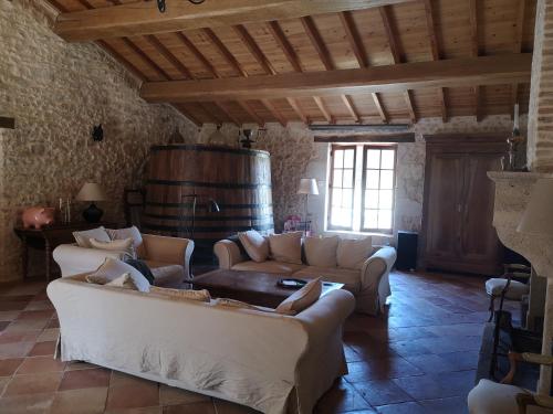 Χώρος καθιστικού στο Villa de charme à Cissac-Médoc