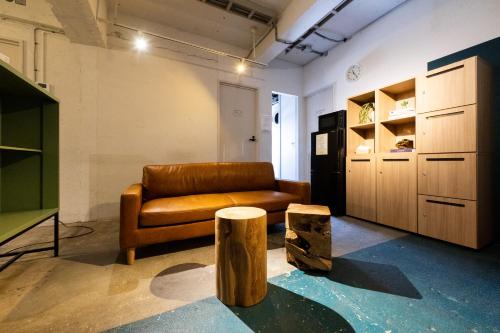 Posezení v ubytování Imano Tokyo Hostel