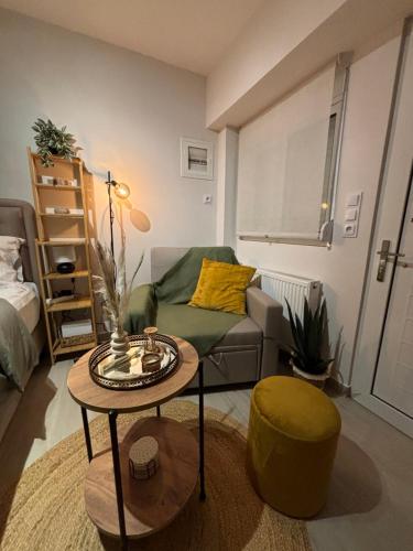 Ένα ή περισσότερα κρεβάτια σε δωμάτιο στο òlea Apartment