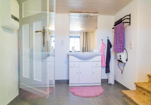 Ένα μπάνιο στο Ferienhaus Shiva