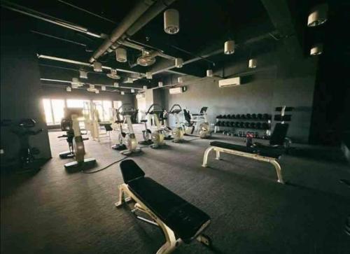 Fitness centrum a/nebo fitness zařízení v ubytování Era Amazing Manhattan Suite