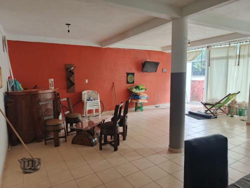 Posezení v ubytování Casa de playa casitas