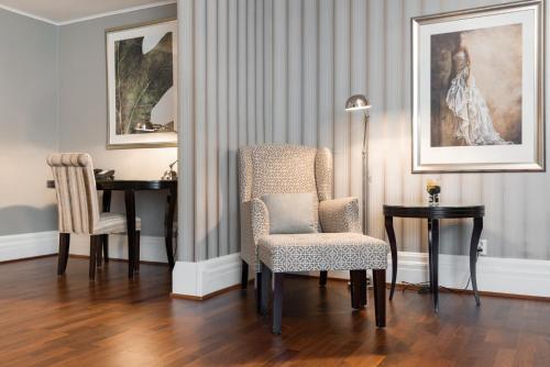 Χώρος καθιστικού στο Grand Hotel Oslo