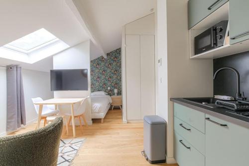 Studio neuf, clim et parking, Cité Internationale