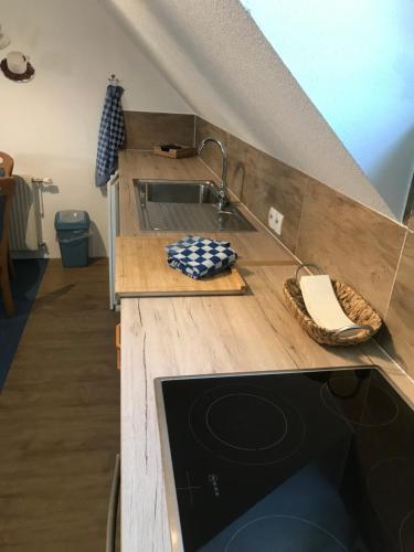 Kuchyň nebo kuchyňský kout v ubytování Haus Almblick