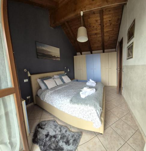 Postel nebo postele na pokoji v ubytování Nonnos panorama
