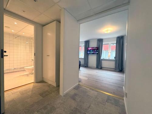 Koupelna v ubytování Lägenhet mitt i centrum - My Hostel