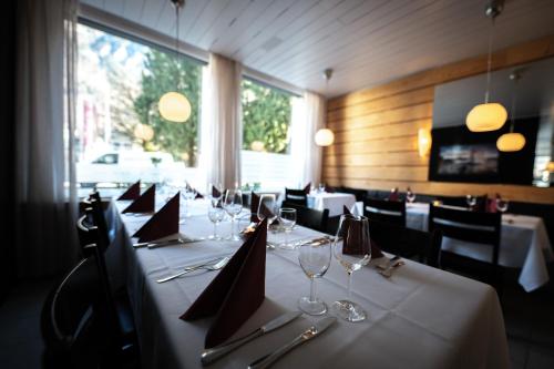 TV a/nebo společenská místnost v ubytování Hotel Stadthof Glarus