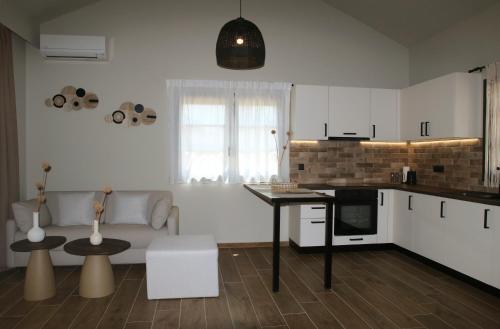 Η κουζίνα ή μικρή κουζίνα στο Liotopos Villas