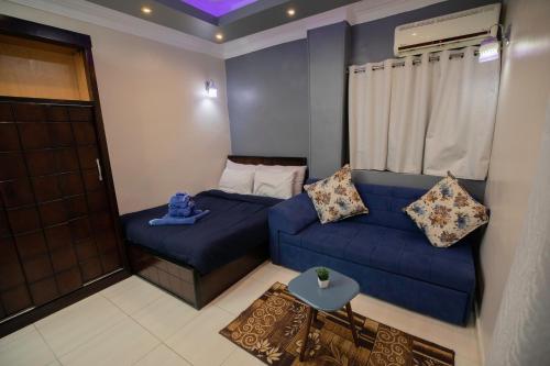 Area soggiorno di Horus Guest House Pyramids