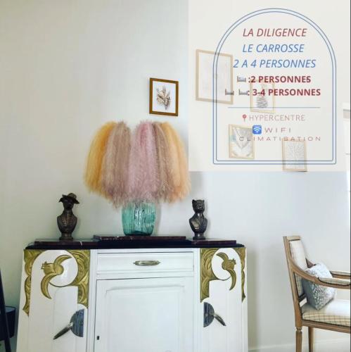 Le carrosse, la diligence, centre Saint Jean de Losne tarif 2pers 1 chambre, tarif 4 pers 2 chambres