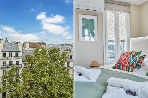 - une chambre avec vue sur la ville dans l'établissement Charming Studio Center of Paris Le Marais by Studio Prestige, à Paris