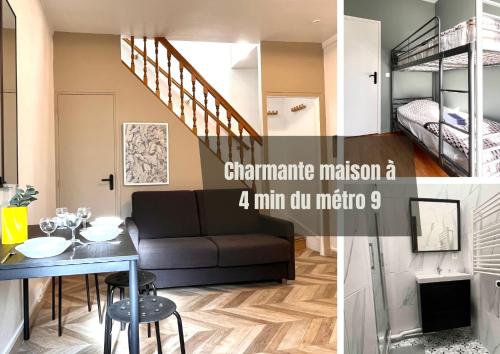 #2 Charmante maison à 4 min Métro 9