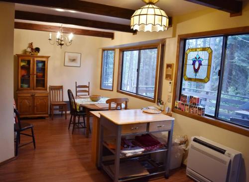 Posezení v ubytování HighlandHouse