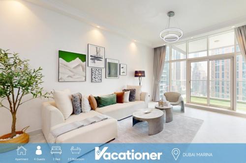 Vacationer Holiday Homes I Luxurious 2 Bedroom I Balcony with Marina & City Views I Prime Location