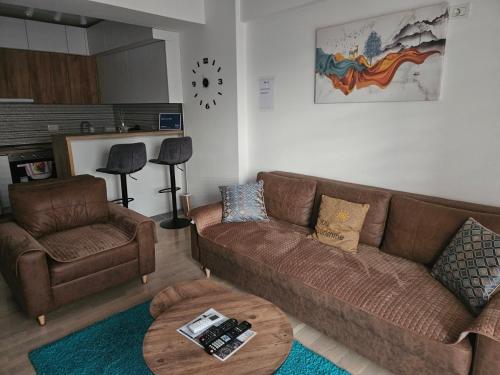 Posezení v ubytování Apartment Moki