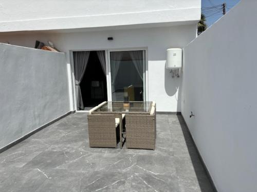 Balcon ou terrasse dans l'établissement Apartamentos La Caracola El Médano