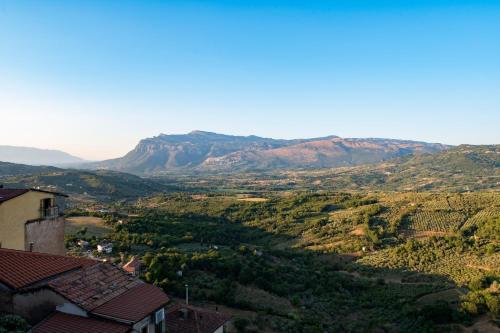 a view of a valley with mountains in the background at Dimora Del Cilento in Roccadaspide