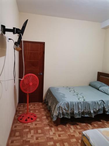 Postel nebo postele na pokoji v ubytování Hospedaje Marvento