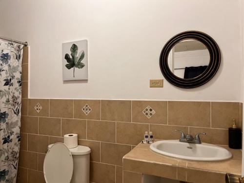 Koupelna v ubytování Apartamentos Trebol