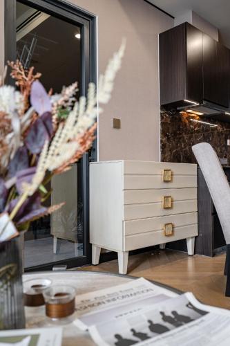 Χώρος καθιστικού στο Lumiere Riverside - Raymond Holm - Luxurious 5-star apartment